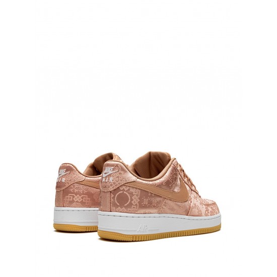 x CLOT Air Force 1 PRM "Rose Gold Silk" sneakers