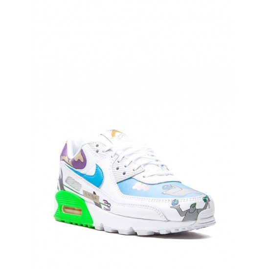 x Ruohan Wang Flyleather Air Max 90 QS sneakers