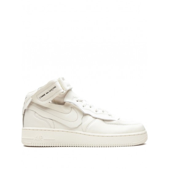 x Comme Des Gar莽on Air Force 1 Mid "White" sneakers