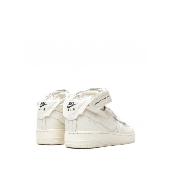 x Comme Des Gar莽on Air Force 1 Mid "White" sneakers