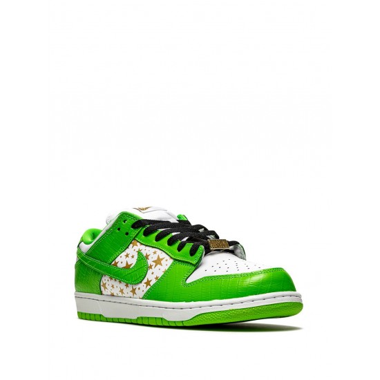 x Supreme SB Dunk Low "Stars - Mean Green" sneakers