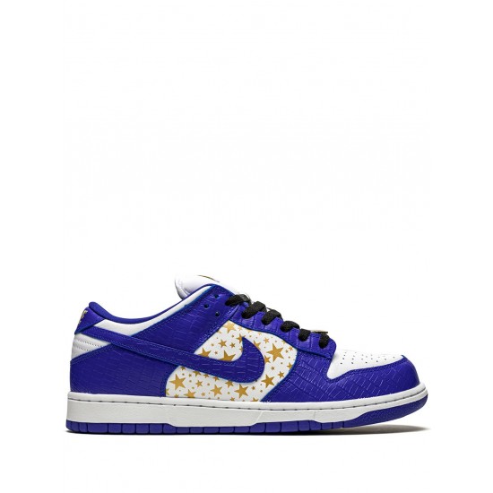x Supreme SB Dunk Low "Stars/Hyper Blue" sneakers