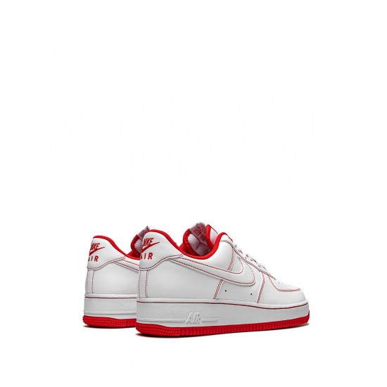 Air Force 1 Low '07 "Contrast Stitch - White/University Red" sneakers