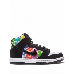 SB Dunk High "TV Signal" sneakers