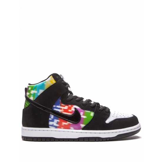 SB Dunk High "TV Signal" sneakers