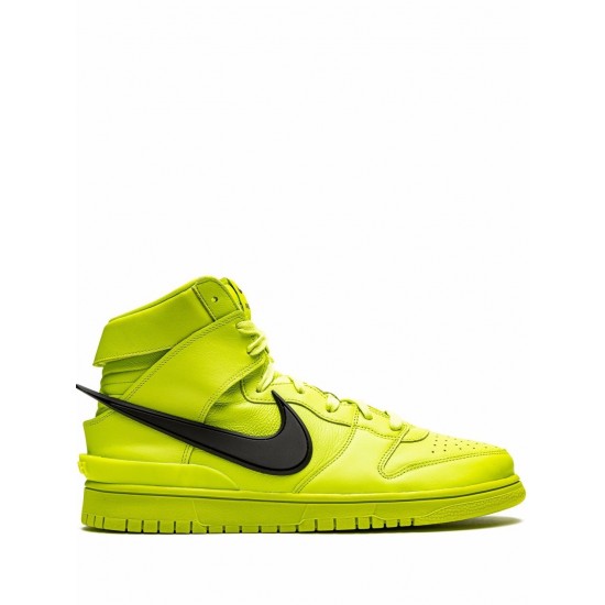 x AMBUSH Dunk High "Flash Lime" sneakers