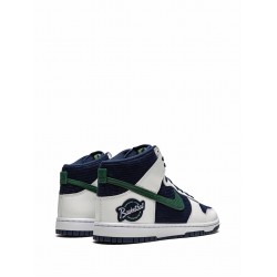 Dunk High PRM EMB "College Navy/Noble Green" sneakers