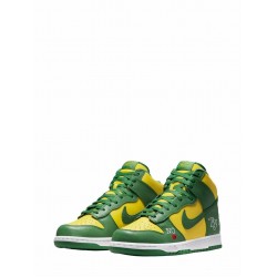 x Supreme SB Dunk High "By Any Means - Green/Yellow" sneakers