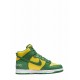 x Supreme SB Dunk High "By Any Means - Green/Yellow" sneakers