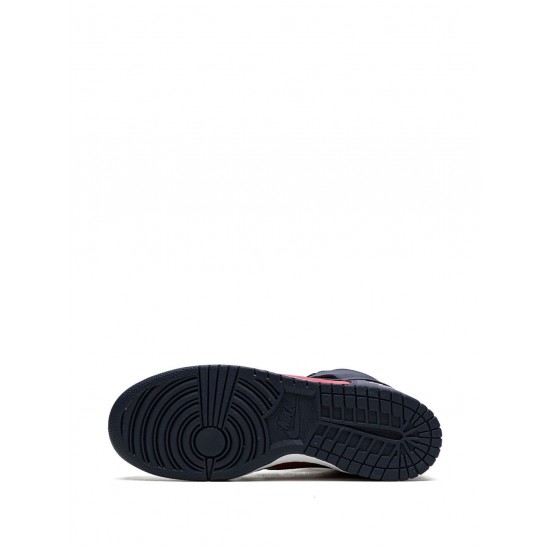 x Supreme SB Dunk High "By Any Means Navy/Red" sneakers