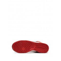 Dunk High "White/University Red" sneakers