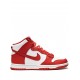 Dunk High "White/University Red" sneakers