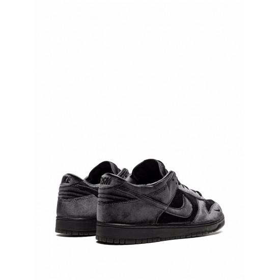 x Dover Street Market Dunk Low "Triple Black Velvet" sneakers