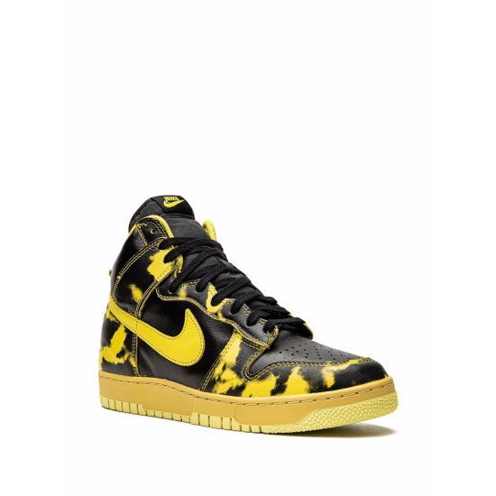 Dunk High 1985 "Yellow Acid Wash" sneakers