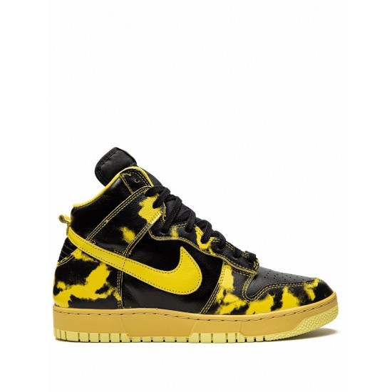 Dunk High 1985 "Yellow Acid Wash" sneakers