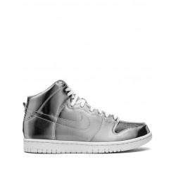 x CLOT Dunk High "Metallic Silver" sneakers