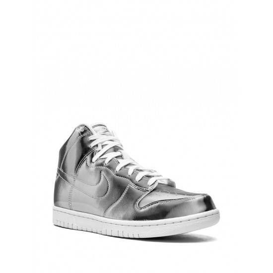 x CLOT Dunk High "Metallic Silver" sneakers