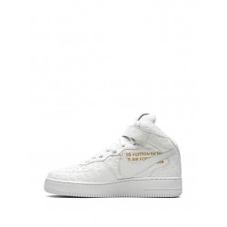 x Louis Vuitton x Virgil Abloh Air Force 1 Mid "White/White" sneakers