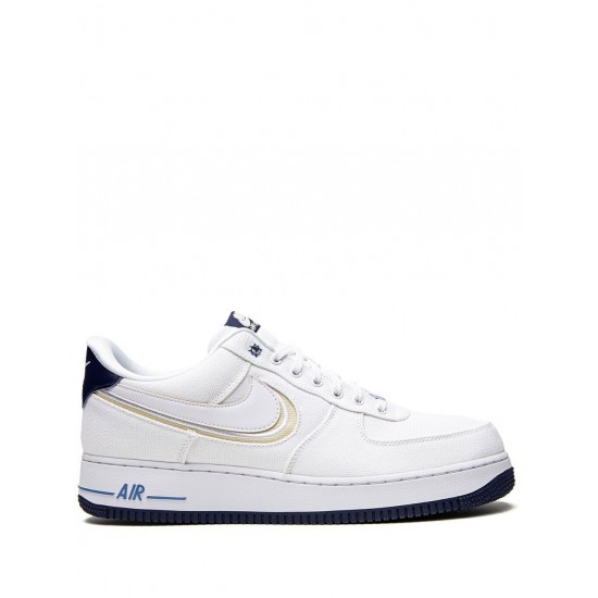 Air Force 1 PRM "White/White Fossil/Blue Void" sneakers