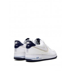 Air Force 1 PRM "White/White Fossil/Blue Void" sneakers