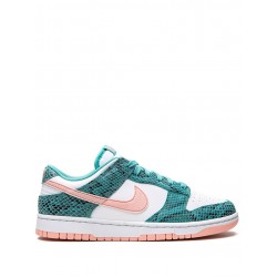 Dunk Low Snakeskin "Washed Teal/Bleached Coral" sneakers
