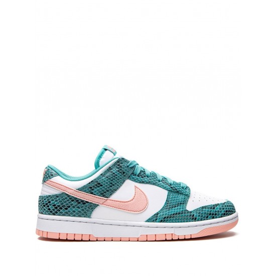 Dunk Low Snakeskin "Washed Teal/Bleached Coral" sneakers