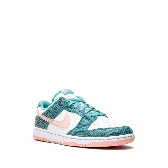 Dunk Low Snakeskin "Washed Teal/Bleached Coral" sneakers