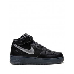 Air Force 1 Mid "Black/Metallic Silver" sneakers