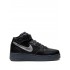 Air Force 1 Mid "Black/Metallic Silver" sneakers
