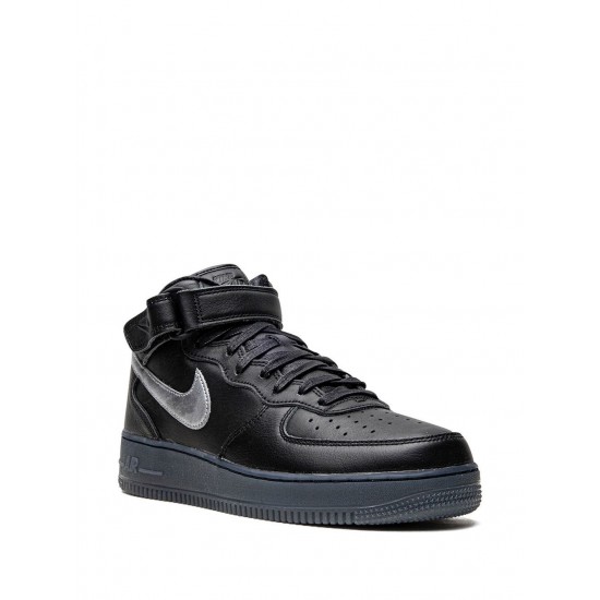 Air Force 1 Mid "Black/Metallic Silver" sneakers