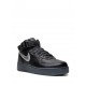 Air Force 1 Mid "Black/Metallic Silver" sneakers