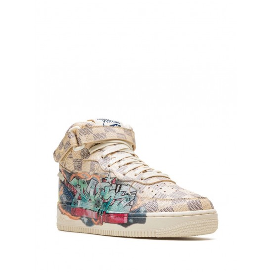 x Louis Vuitton Air Force 1 Mid "Virgil Abloh - Graffiti" sneakers