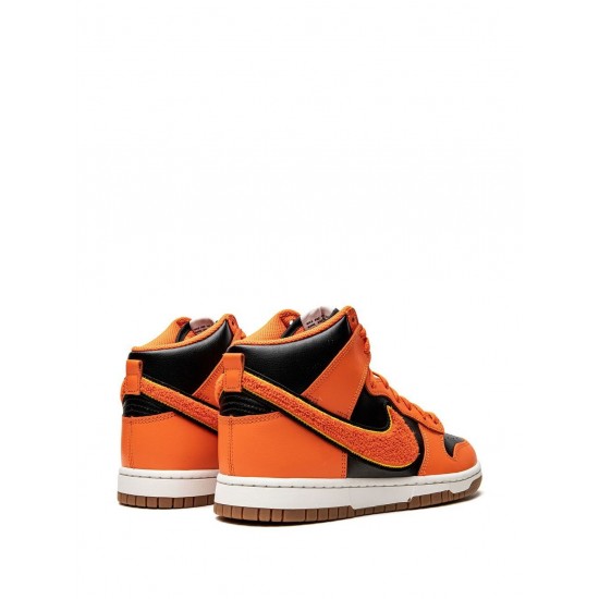 Dunk High "Chenille - Safety Orange" sneakers