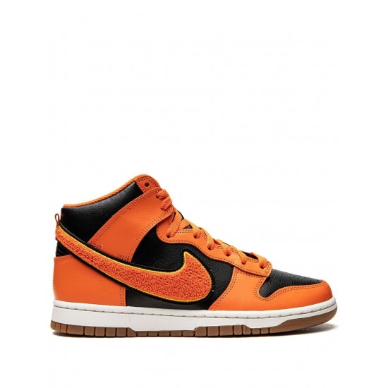 Dunk High "Chenille - Safety Orange" sneakers