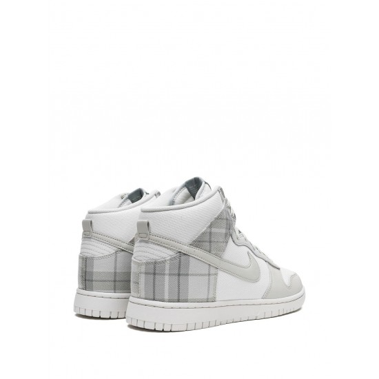Dunk High "Plaid - Summit White" sneakers