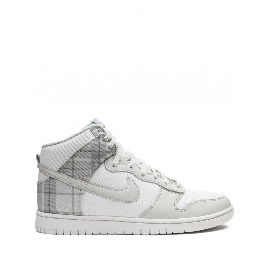 Dunk High "Plaid - Summit White" sneakers