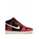 Dunk High "Plaid - Black/Red" sneakers