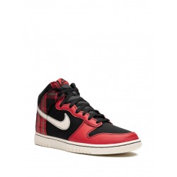 Dunk High "Plaid - Black/Red" sneakers