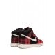 Dunk High "Plaid - Black/Red" sneakers