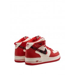 Air Force 1 Mid '07 LX "Plaid Cream Red" sneakers