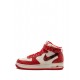Air Force 1 Mid '07 LX "Plaid Cream Red" sneakers