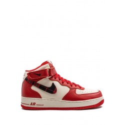 Air Force 1 Mid '07 LX "Plaid Cream Red" sneakers