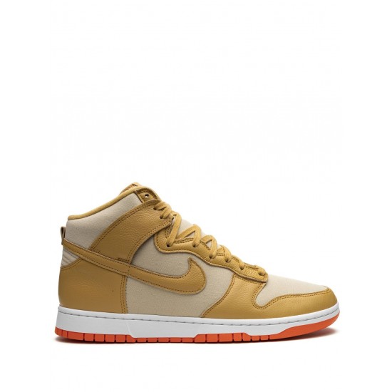 Dunk High "Gold Canvas" sneakers