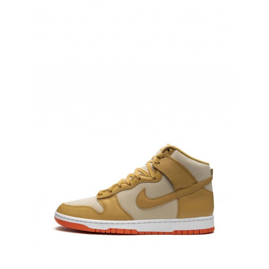 Dunk High "Gold Canvas" sneakers