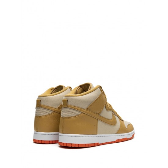 Dunk High "Gold Canvas" sneakers