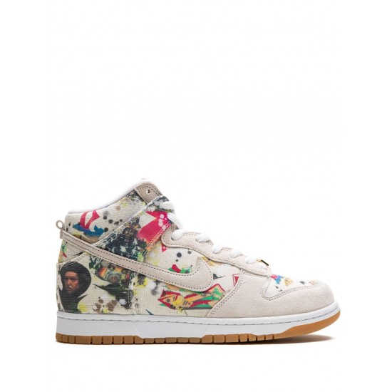 x Supreme SB Dunk High "Rammellzee" sneakers