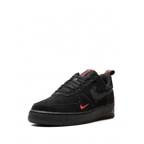 Air Force 1 Low "Multi Swoosh Black/Crimson" sneakers