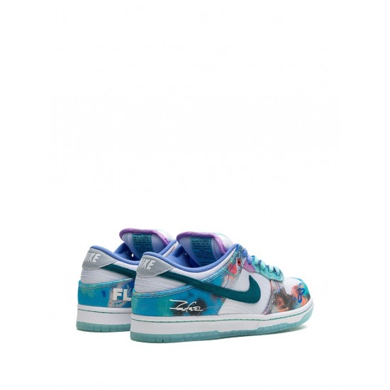 x Futura Laboratories SB Dunk Low "Bleached Aqua" sneakers