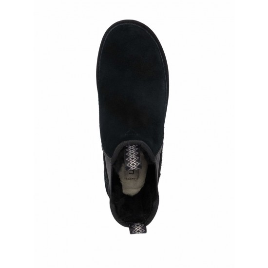 UGG debossed-logo shearling ankle boots