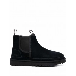 UGG debossed-logo shearling ankle boots